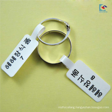 Customized jewellery ring interval label stickers glossy lamination